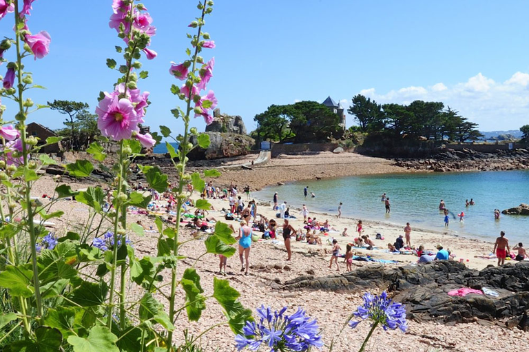 Photo plage du guerzido, prestation Traversée directe Île de Bréhat, Compagnie Sur Mer Bréhat